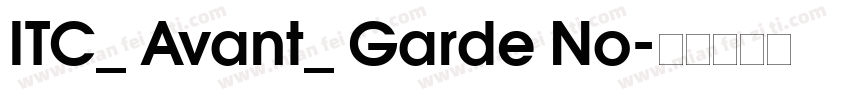 ITC_ Avant_ Garde No字体转换